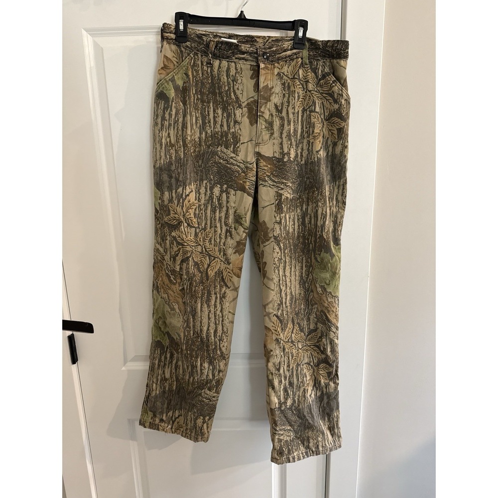Vintage Duxbak Realtree Camo Insulated Hunting Pants USA Made Mens 36R